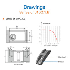 J10Q.1.B Bridge Type Non-Opening Cable Drag Chains