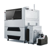 3 source laser engraving and cutting machine with CO2 fiber and blue laser