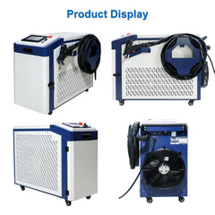 sheet metal handheld fiber laser welder with chiller