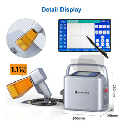 Handheld laser engraver for precision marking