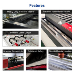 Heavy-duty CO2 laser cutting machine for fabric production