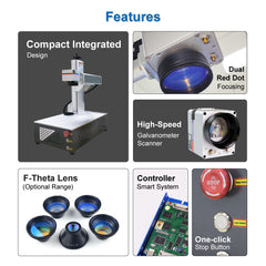 All-in-one laser marking system for jewelry and tools