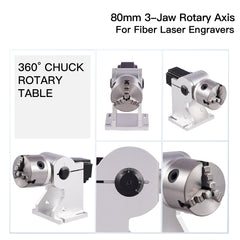 D80 Laser Rotary For Laser Marking Machine