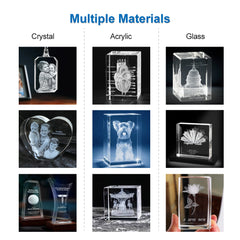 automatic crystal laser engraving machine