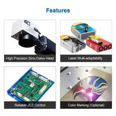 split fiber laser marker for anodized aluminum