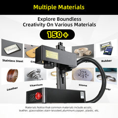Mini laser engraver for aluminum and steel