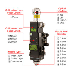 Raytools BT240S Cabezal de Corte Láser de Fibra