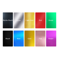 Blank Metal Business Cards – 100pcs Aluminum Laser Engraving Cards