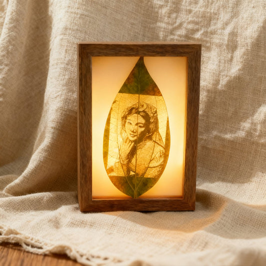 uv laser engraving leaf