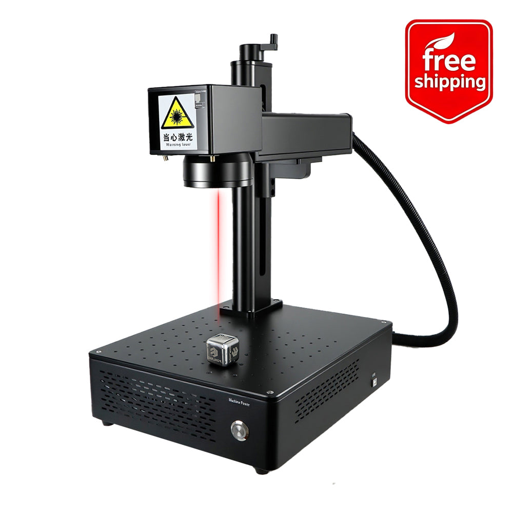 Integrated fiber laser marking machine for metal