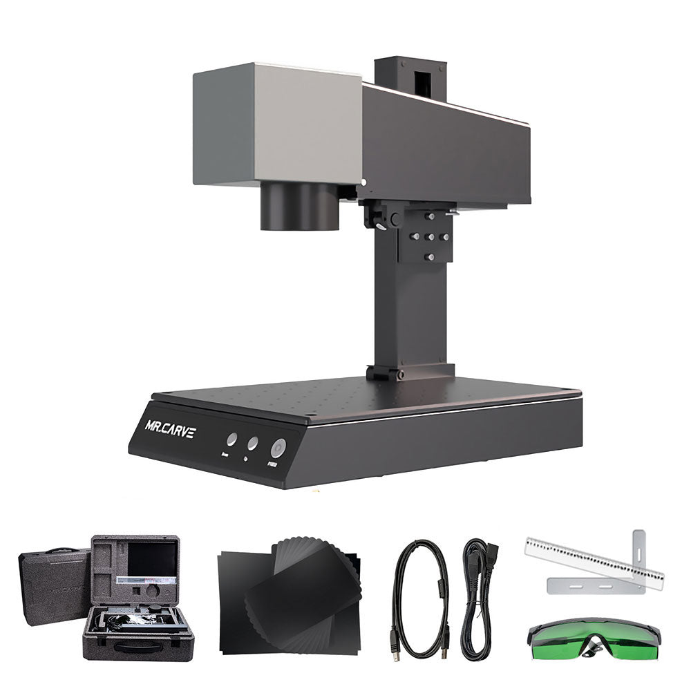 Efficient fiber laser engraver   