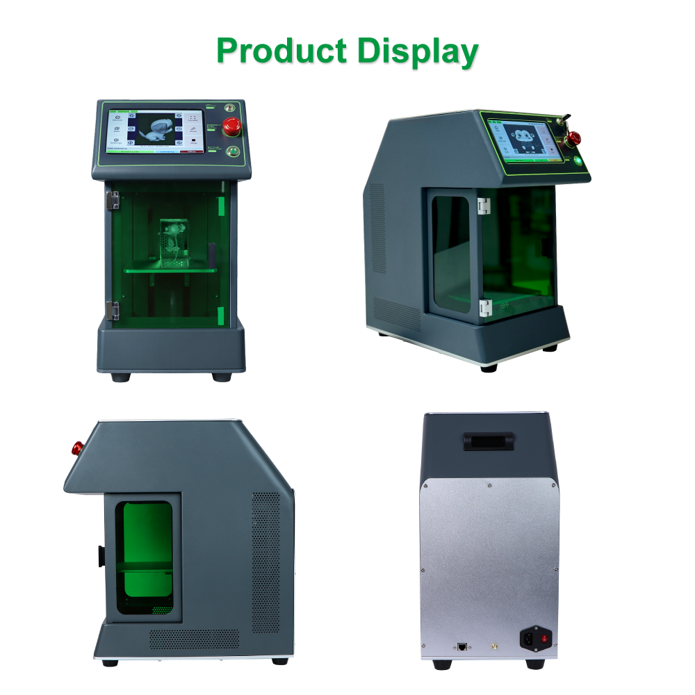Crystal laser engraving machine working on glass