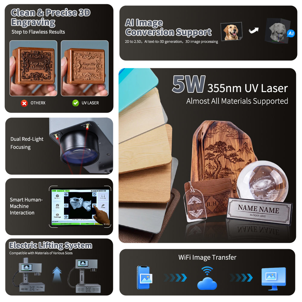 3D laser crystal engraving machine engraving inside crystal