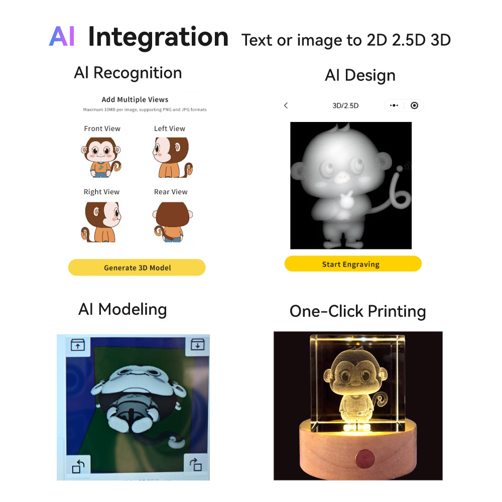 compact 5W UV laser machine for crystal gifts