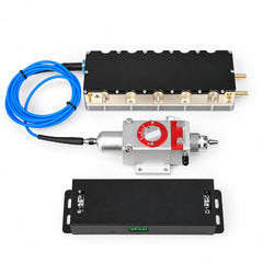 Fiber laser pump source with external water cooling ports