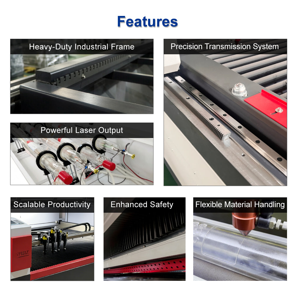 Heavy-duty CO2 laser cutting machine for fabric production
