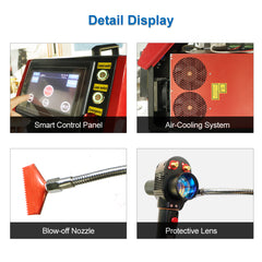 handheld pulsed laser for industrial cleaning