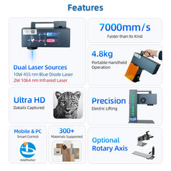 portable dual laser machine for custom gifts