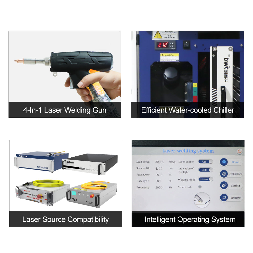 4-in-1 water-cooled handheld laser welder