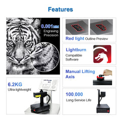 High-precision desktop laser marker