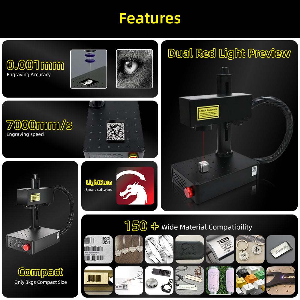 Portable laser marking machine for stainless steel