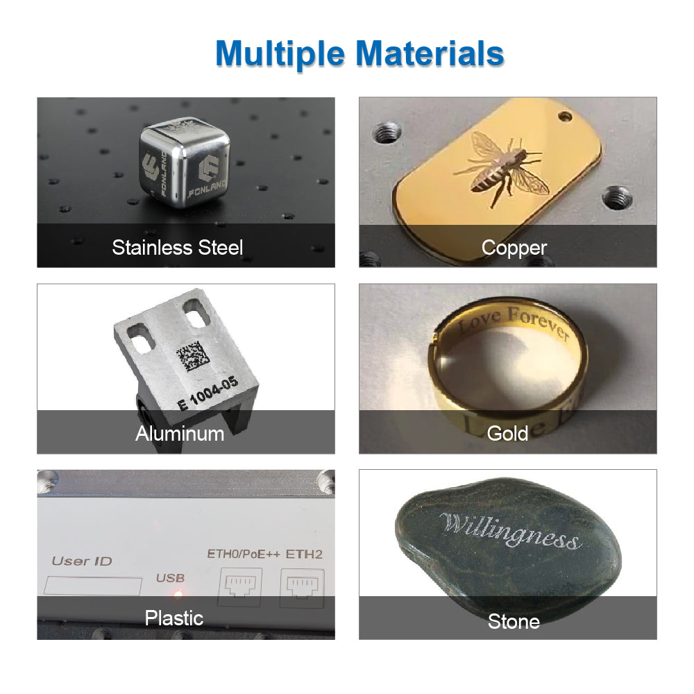 High-quality metal marking finished by laser