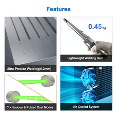 compact pulse welder with air cooling system