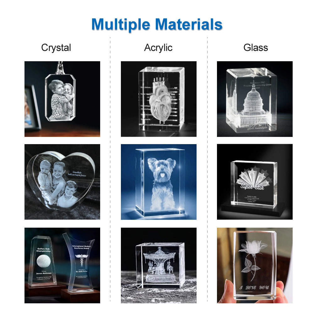 automatic crystal laser engraving machine