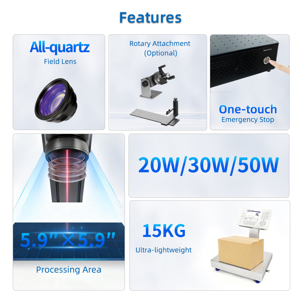 high-precision integrated fiber laser marker