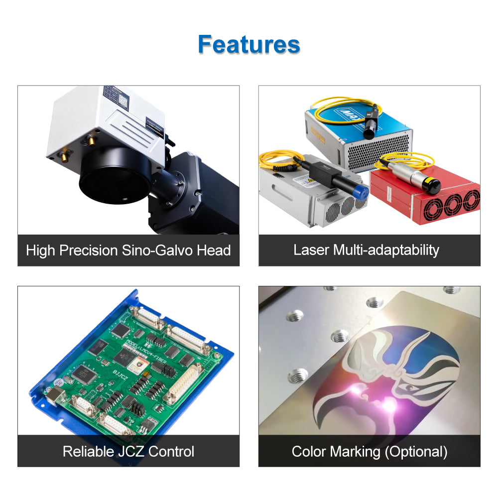 split fiber laser marker for anodized aluminum