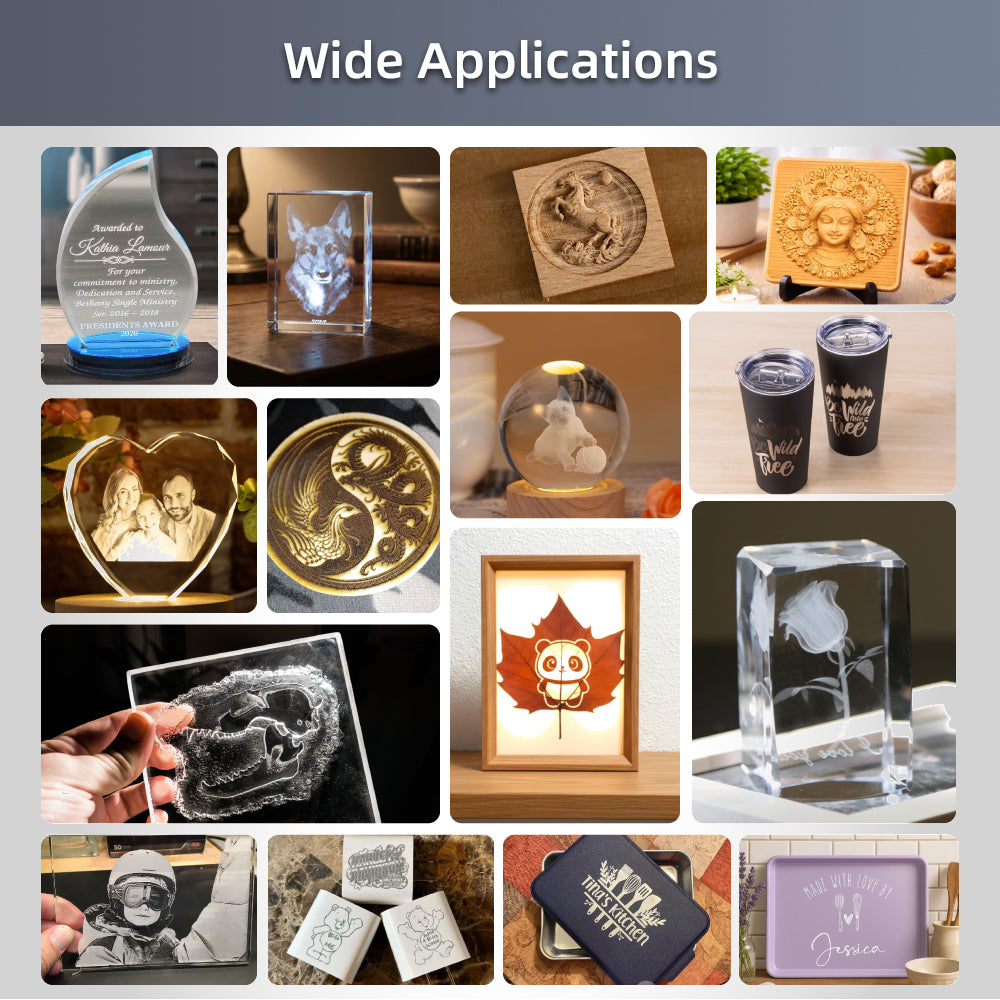 High precision 3D laser engraver with touch screen