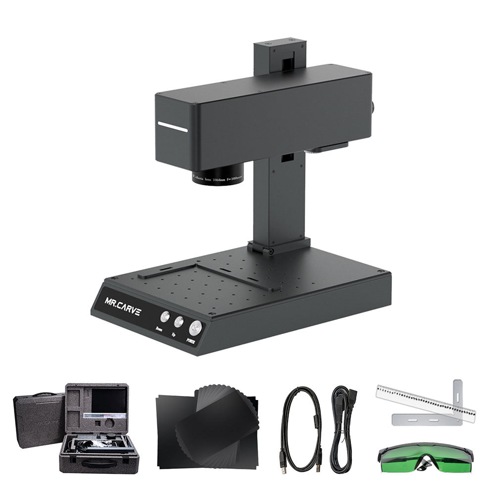 Compact desktop laser engraver