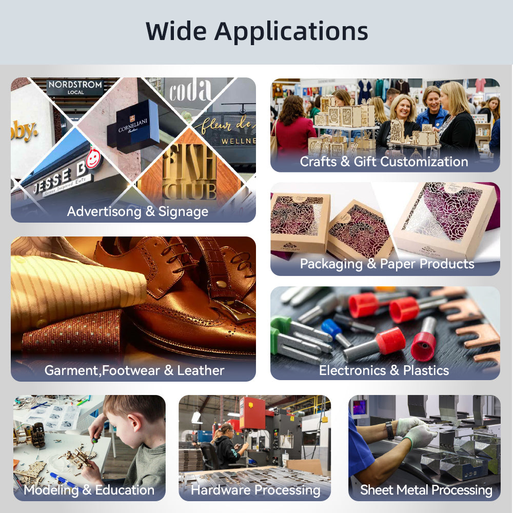 Precision laser cutter and engraver with multiple laser sources