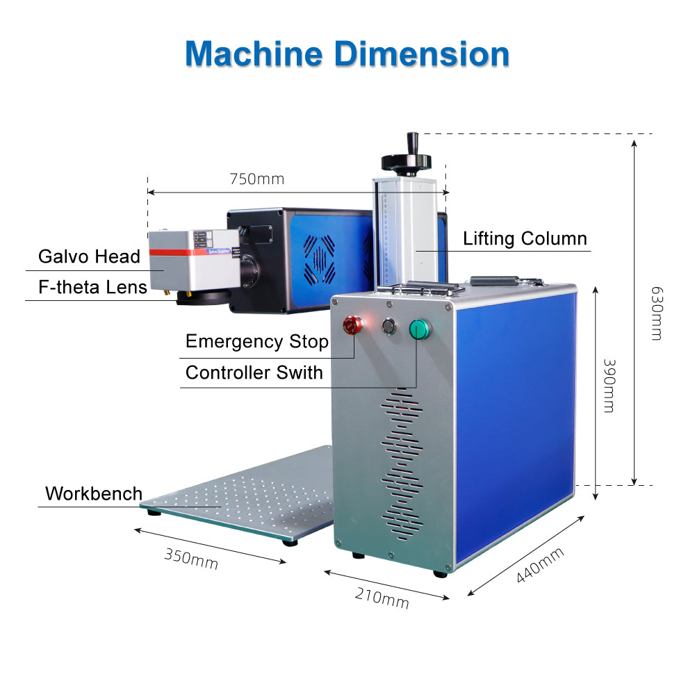 CO2 RF laser marker for ceramics