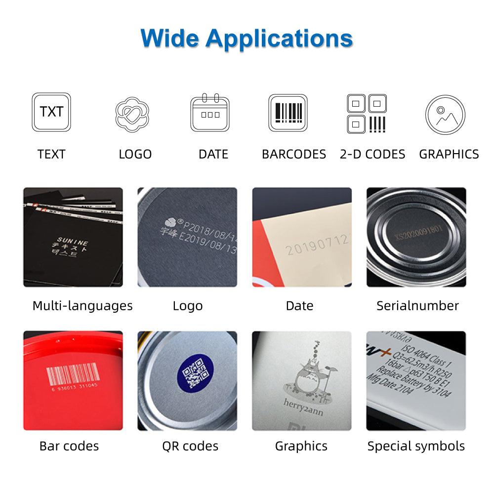 Portable fiber laser engraver in action