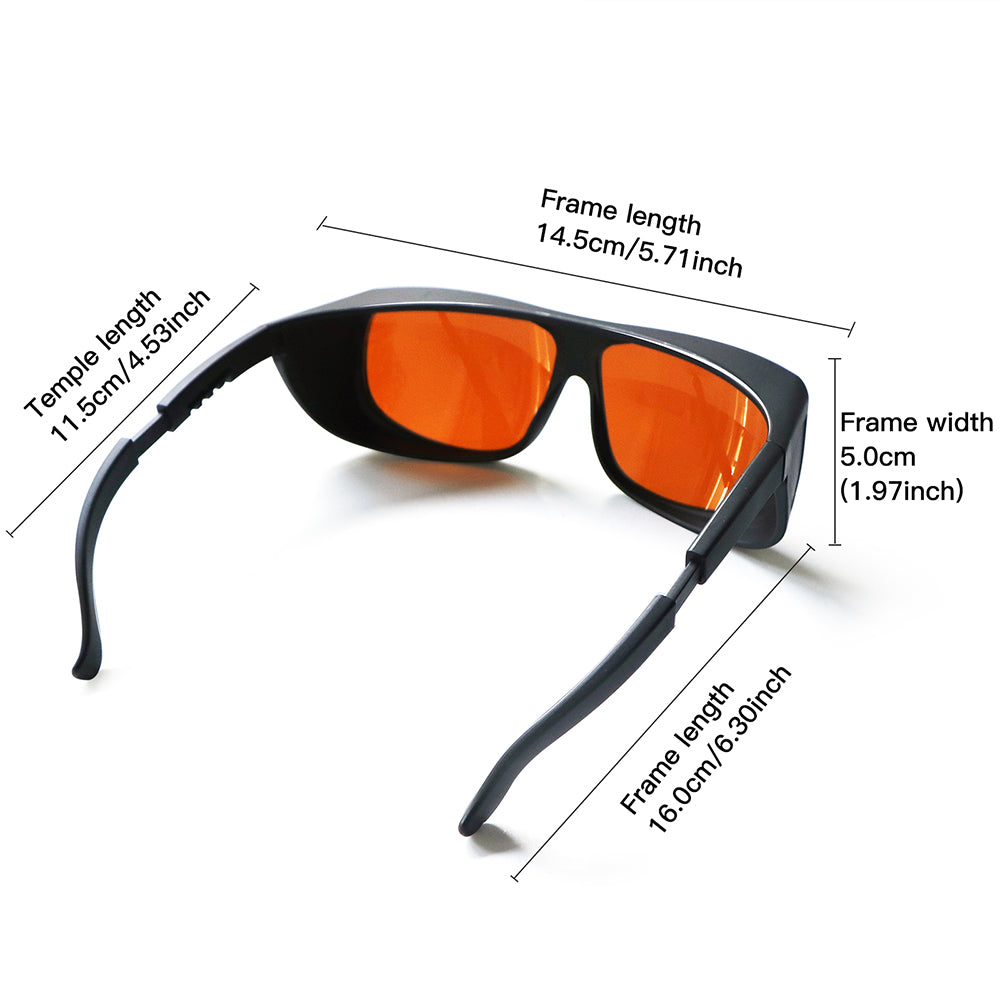 dual wavelength laser protective eyewear OD4+