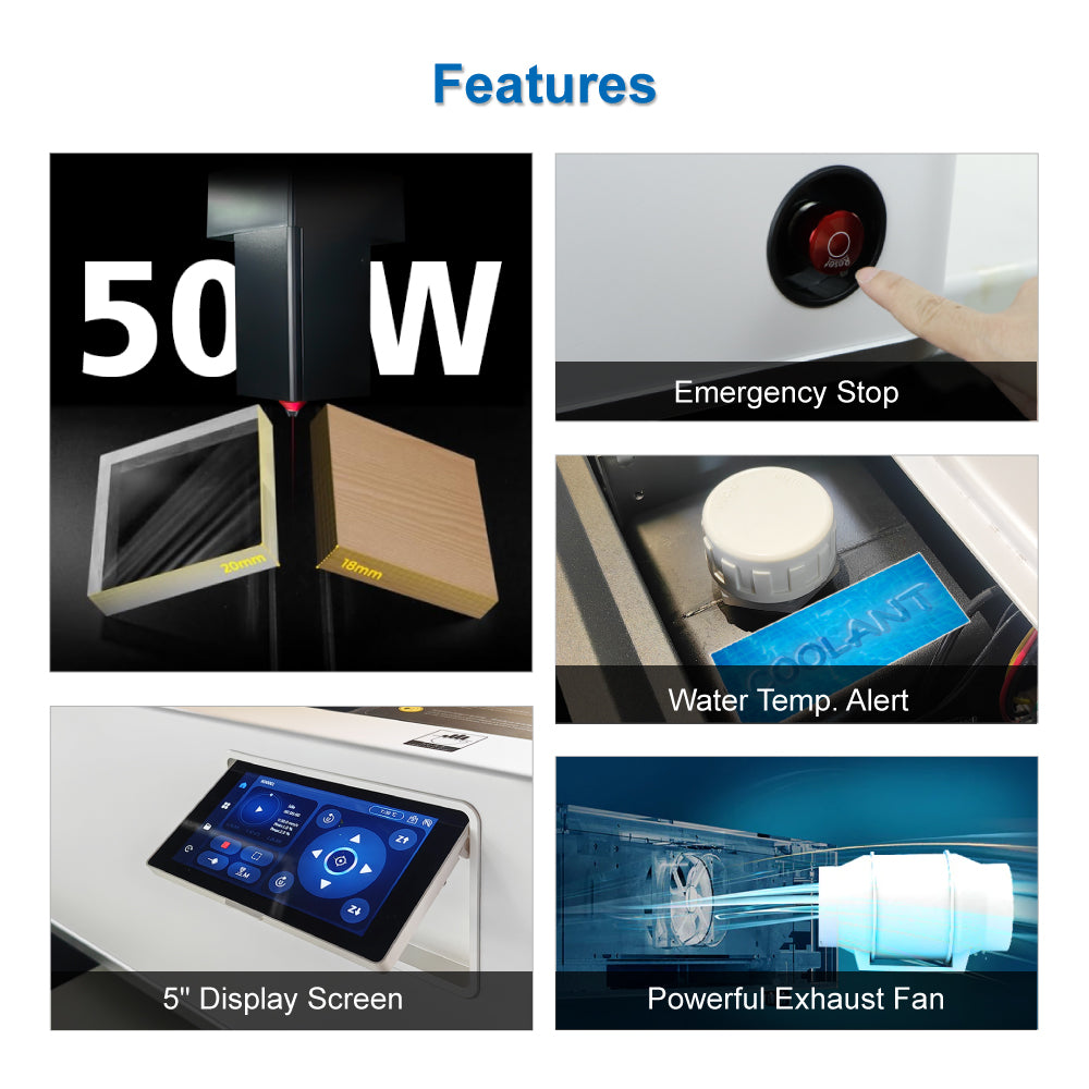 desktop CO2 laser engraver for leather and wood