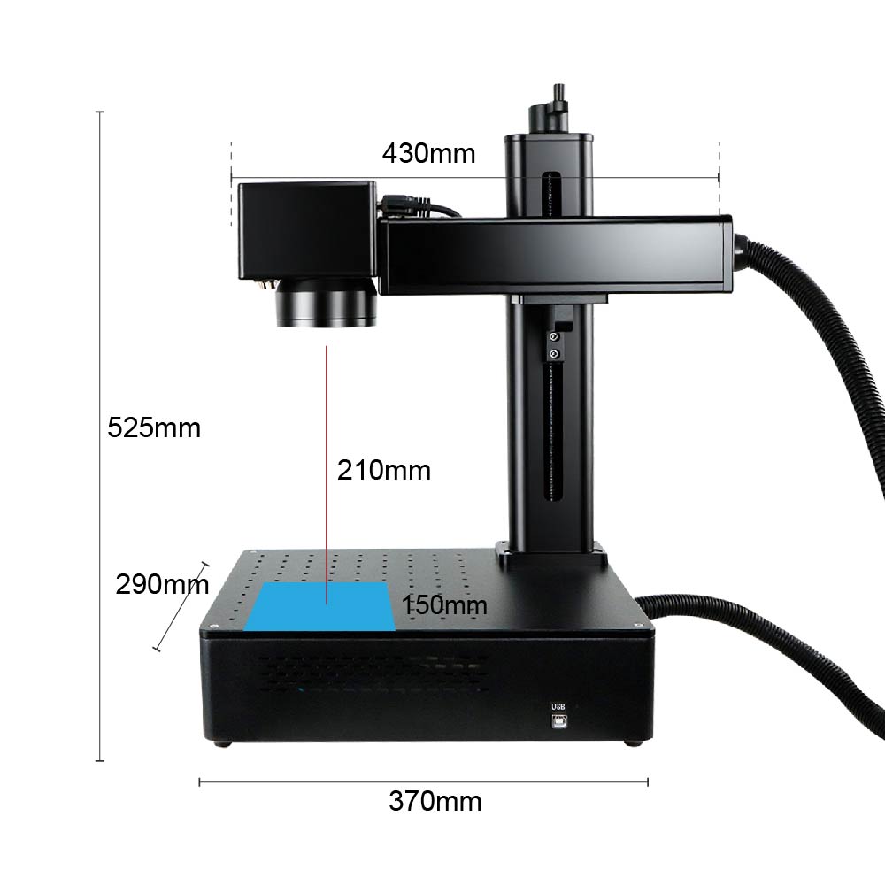 Integrated laser engraver for stainless steel