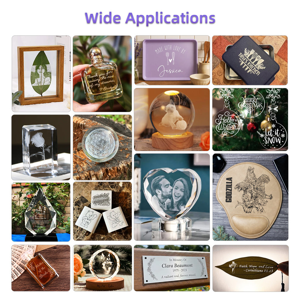 UV laser machine for inside crystal engraving