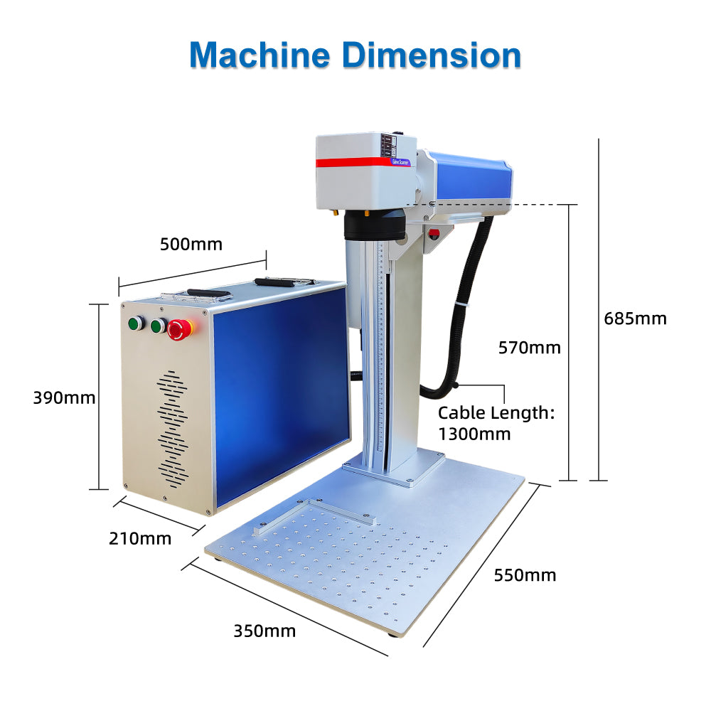 deep engraving fiber laser marking system