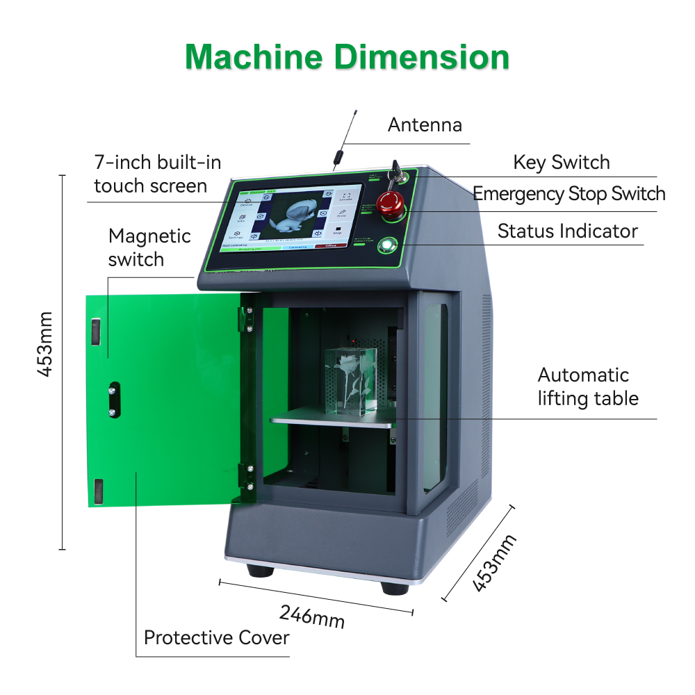 UV laser engraving machine for crystal