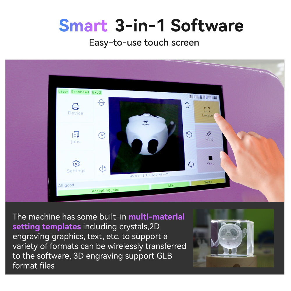 professional 5W UV subsurface laser engraver