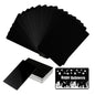 Cartes de visite en métal vierges – 100 pcs Cartes en aluminium pour gravure laser