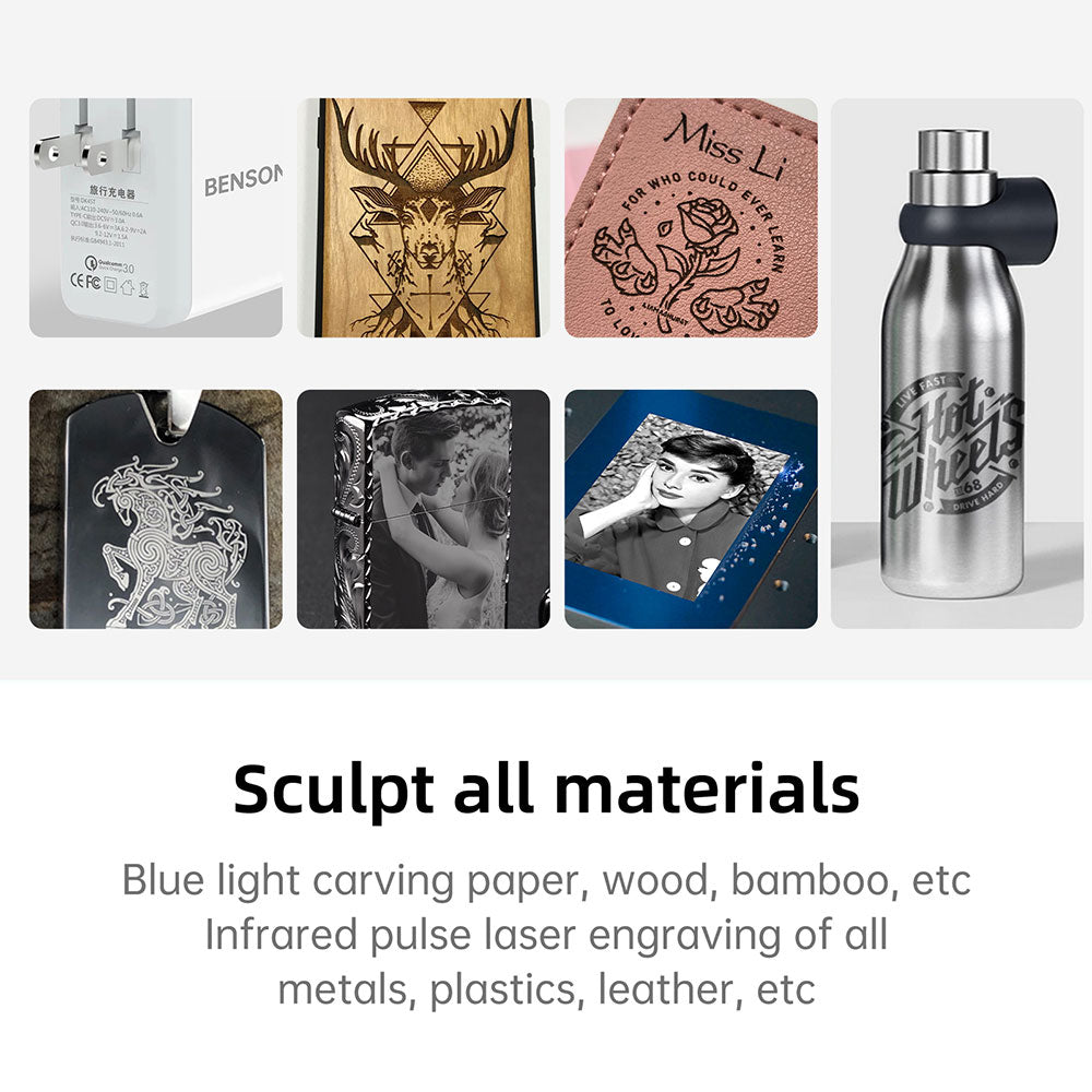 Efficient metal laser engraver