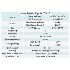 HY-DY10 CO2 laser for hobby workshop use