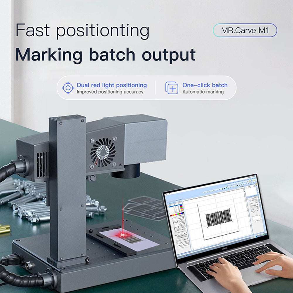 High-speed fiber laser engraver