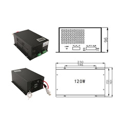 MYJG 120W Laser Power Supply with LCD