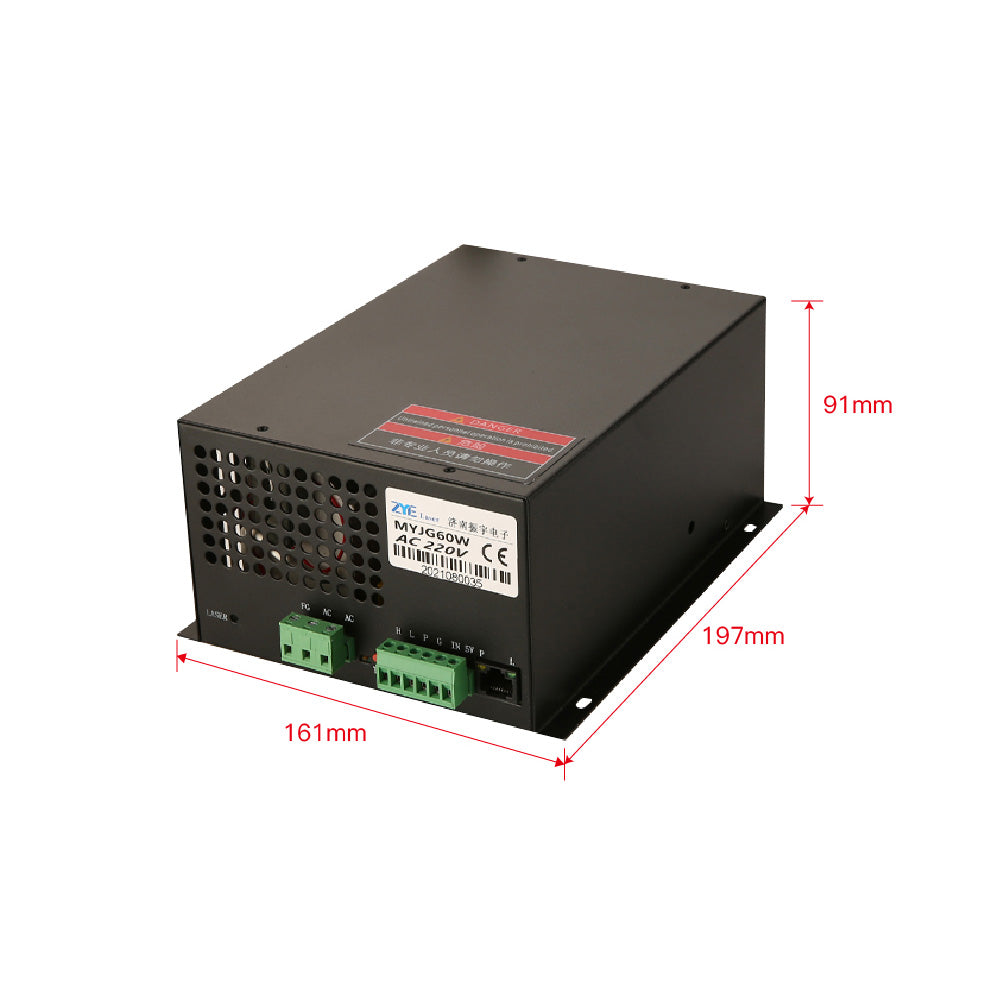 60W CO2 laser power supply with TTL control