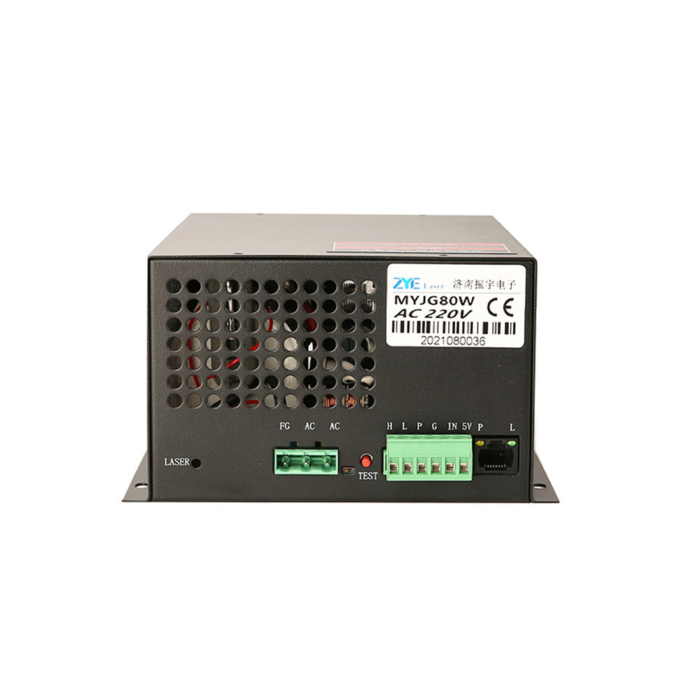 Back Panel of MYJG 80W Laser Power Supply