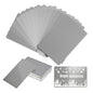 Cartes de visite en métal vierges – 100 pcs Cartes en aluminium pour gravure laser
